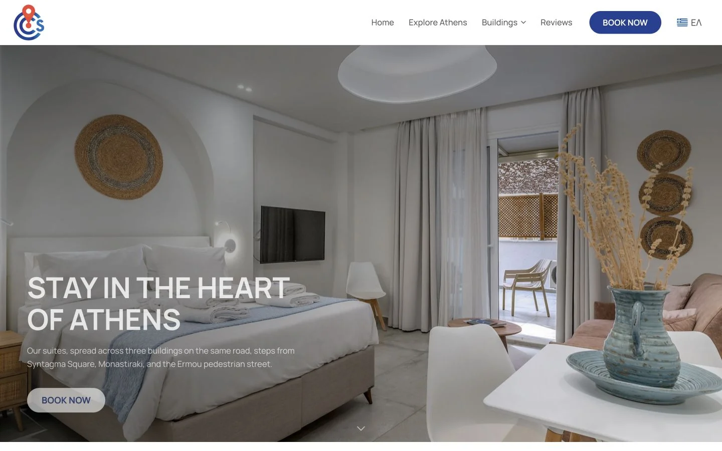 Screenshot of chiccentresuites.com