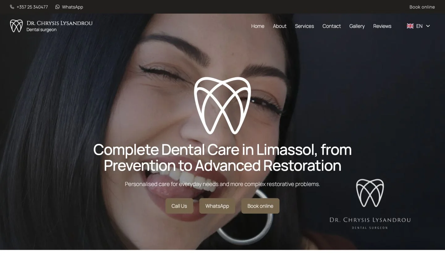 Screenshot of lysandroudental.com